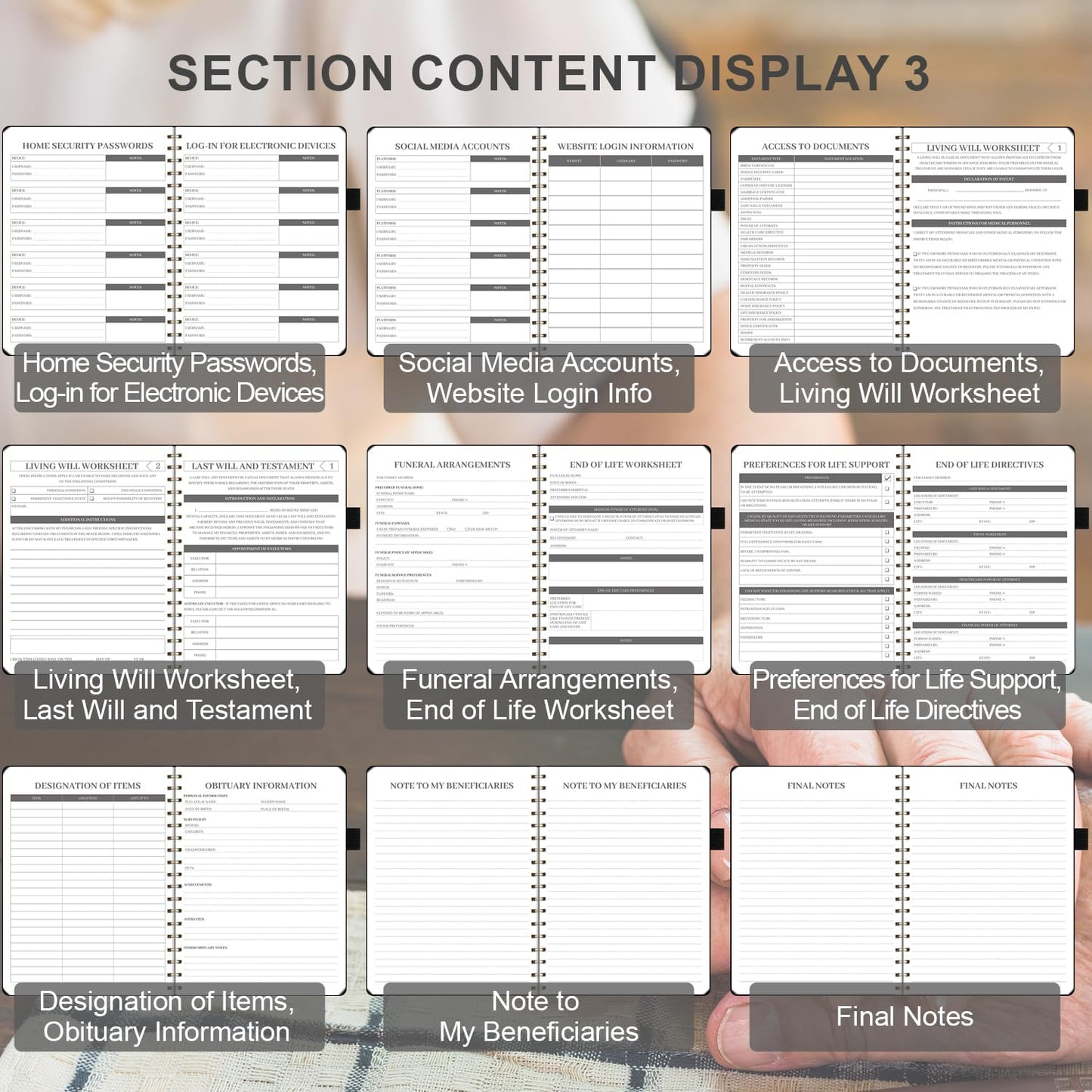 Korbmayer: End of Life Planner – Estate Planning & Important Information Organizer | Final Wishes & Legacy Workbook
